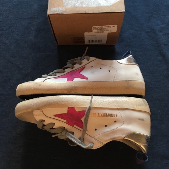 Golden Goose Superstar w Anklet White/Multi 37 NIB - Picture 5 of 8